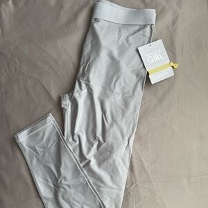 Athleta Girl Silver Leggings